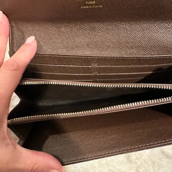 Mini Lin Brown Denim Louis Vuitton Wallet - Picture 8 of 12